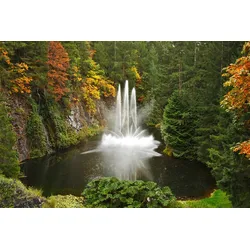 Fototapete PAPERMOON "Wasserfall im Wald", bunt, B:4,50m L:2,80m, Vlies, Tapeten