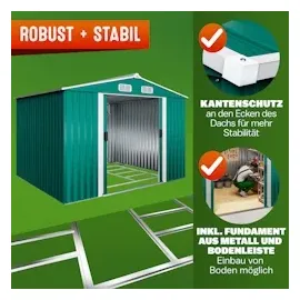 Gardebruk Metallgerätehaus 2,5 x 2 m grün
