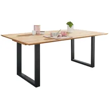 G+K Esstisch mit Auszug TI-0594 140/190 x 90 cm Holz Braun Wildeiche