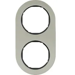 Berker 10122004 Rahmen 2fach R.Classic E-Stahl schw