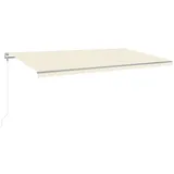 vidaXL Markise Automatisch Einziehbar 600x350 cm Creme