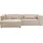 LeGer Home by Lena Gercke Eckcouch Cord 2-Sitzer Beige