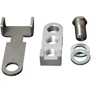 Generisch Kurbelverkürzer Pedalverkürzer mit sehr einfacher Montageanleitung (Links mit Adapter) für Tourenrad und Stadtrad aus Aluminium mit 16 mm Breite und 7 cm Länge