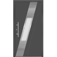 Aluminium-Haustür Moderno M540/B 110 cm x 210 cm Anthrazit Metallic Anschlag L