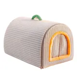 Großes Haustierhaus, gemütliche Hundehöhle mit Griff, rutschfestes Welpenzelt, Katzenhöhle, Bett mit warmem Kissen, faltbar, beruhigendes Haustierbett für große, mittelgroße und kleine Hunde (100 x 70