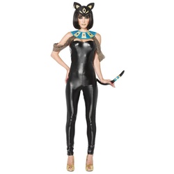 Leg Avenue Kostüm Ägyptische Katzengöttin, Betörendes Kostüm für einen mystischen Auftritt schwarz L