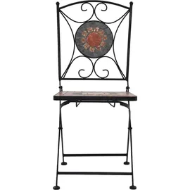 vidaXL Bistroset 3-tlg. orange/grau