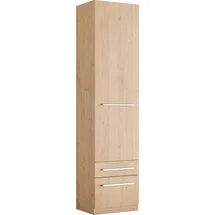 Priess Wäscheschrank Barcelona 48 x 193 x 36 cm Braun/Beige