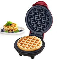 SOKANY SK-517 350W mini Waffeleisen, Doppel-Waffeleisen, Automatische Temperatur kleiner Waffelmaker mit Antihaftbeschichtung, Für Kindergeburtstage, Ostern oder Weihnachten