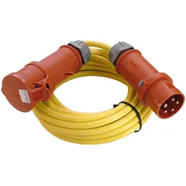 as - Schwabe Starkstrom Verlängerungskabel 10 m K35 AT-N07V3V3-F 5G4-400V/32A/6h/ca. 22kW - Baustelle, Garten - 5-polige, robuste CEE Verlängerung für Außenbereich - IP44 - Made in Germany, 60705