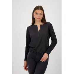 Monari Schlupfbluse »Schluse Basic Schmuck« mit aufgesetzten Taschen Monari schwarz 40