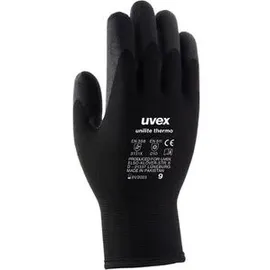 Uvex Arbeitshandschuhe Unilite Thermo, 6059310, Winter-Thermohandschuhe, schwarz, Größe 10