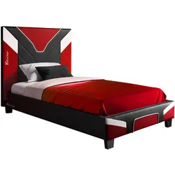 X Rocker Cerberus MKII Gaming-Bett für Kinder & Jugendliche - schwarz/rot/weiß
