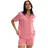 Triumph Amourette Jacquard Pyjama-Shirt Rosa 38