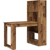 VidaXL Schreibtisch mit Regal Altholz 122 x 67 x