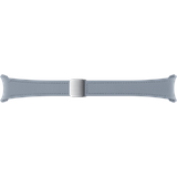 Samsung D-Buckle Hybrid Eco-Leather Band (Slim, S/M) ET-SHR93 für die Galaxy Watch6, Uhrenarmband, Original Armband, D-Buckle, Lederimitat, Fluorkautschuk, anpassbare Faltschließe, elegant, Blue