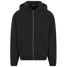 URBAN CLASSICS Fluffy Zip Hoody Kapuzenjacke schwarz, S
