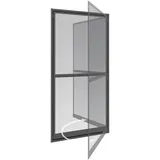 WINDHAGER Fliegenschutz-Pendeltür 100 x 210 cm schwarz/anthrazit