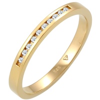 Elli DIAMONDS Verlobung Bandring Diamant (0.05 ct.) 585 Gelbgold Ringe Damen