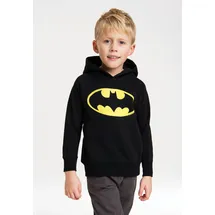 LOGOSHIRT Kapuzensweatshirt Batman-Logo schwarz 92/98