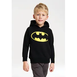 LOGOSHIRT Kapuzensweatshirt Batman-Logo schwarz 92/98
