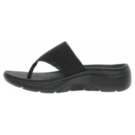 SKECHERS Damen Go Walk Arch Fit 2.0 Sandal Carrie, Black Textile, 39 EU