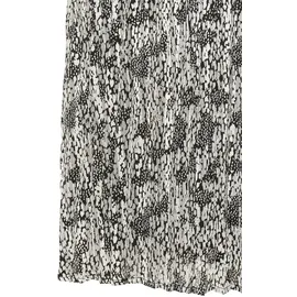 LASCANA Plisseerock Damen Bedruckt Schwarz/Beige 36