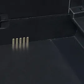 vidaXL Gartenschrank mit 2 Regalen 0,97 x 0,38 x 0,87 m schwarz