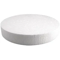 Rayher 3003500 Styropor-Scheibe, 25cm ø, 4cm