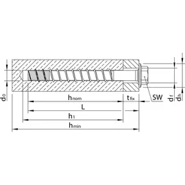 Heco MULTI-MONTI-plus SS A4 10,0 x 75, Sechskantkopf mit Scheibe