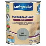 swingcolor Holzlasur Innenlasur  (Nebelgrau, 750 ml, Seidenmatt)