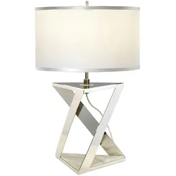 Licht-Erlebnisse Designer Tischlampe Modern Marmor Fuß 71cm hoch MARBLE