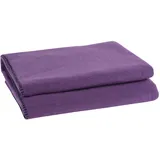 Zoeppritz Soft-Fleece Decke 160 x 200 cm aubergine