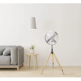 Primaster 45 cm Standventilator Holzoptik