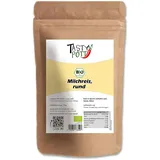 Tasty Pott Bio Milchreis rund weiß 1000g runde Reiskörner Milkrice vegane Küche