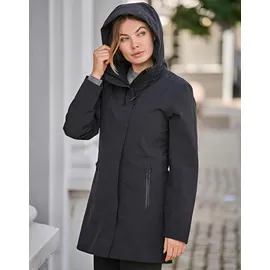 Tee Jays Damen Parka Kurzmantel 9609 black XXL