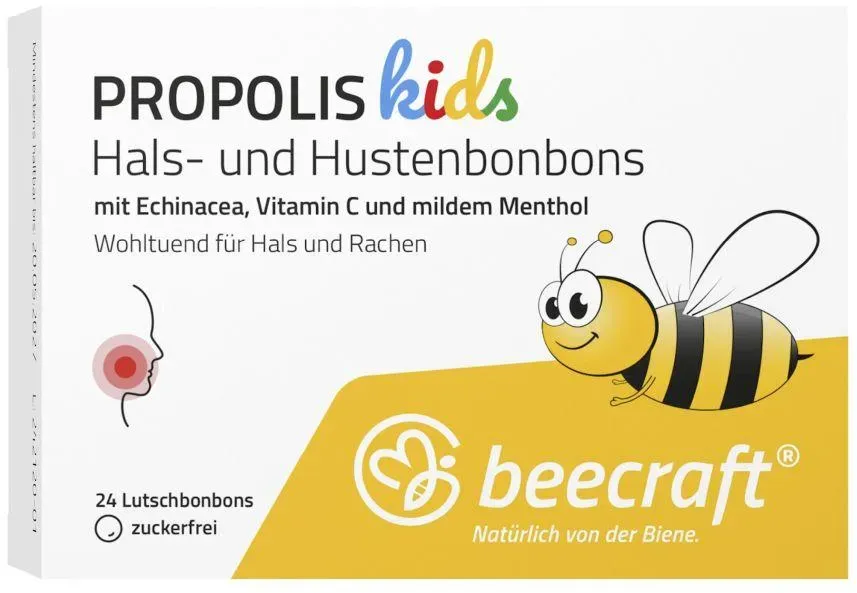 beecraft PROPOLIS kids Hals- und Hustenbonbons