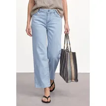 STREET ONE Damen, Gr. 33, Länge 26, ultra bleached wash, Jeans im loose fit 7/8-Länge, 5-Pocket-Jeans, mit Stretch