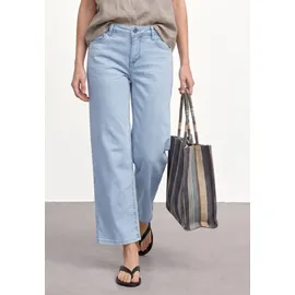 STREET ONE Damen, Gr. 33, Länge 26, ultra bleached wash, Jeans im loose fit 7/8-Länge, 5-Pocket-Jeans, mit Stretch