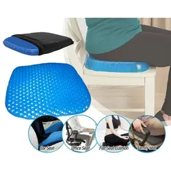 MESA LIVING Komfort-Gel-Sitzkissen Gel Pilow Blau