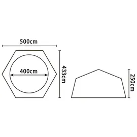 Steinbach Pooldach 500 x 250 cm 36420