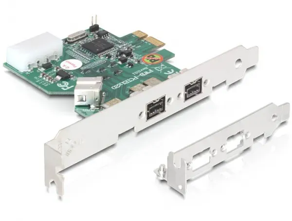 DELOCK PCIe Karte > FireWire B 2+1 Port (IEEE 1394b)