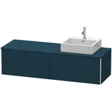 Duravit „XSquare“ Waschtischunterbau wandhängend 160,0 x 54,8 cm, in Nachtblau Seidenmatt