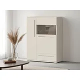 OTTO home Piano Vitrine 90 x 123 x 40,2 cm Beige hochglanz