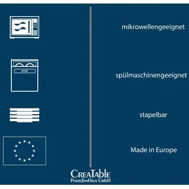 CreaTable Magic Black Tellerset 12-tlg. schwarz