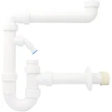 Otto Haas KG Siphon 1 1/2 Zoll mit Geräteanschluss und Reinigungsöffnung