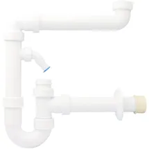 Otto Haas KG Siphon 1 1/2 Zoll mit Geräteanschluss und Reinigungsöffnung