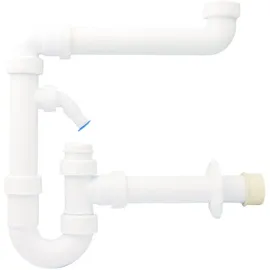 Otto Haas KG Siphon 1 1/2 Zoll mit Geräteanschluss und Reinigungsöffnung