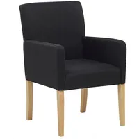 Beliani Esszimmerstuhl, Schwarz Polyester 58x60x89 cm Modern Trendy