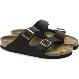 Birkenstock Arizona Mocca Weichbettung Veloursleder Schmal Unisex - Braun 40